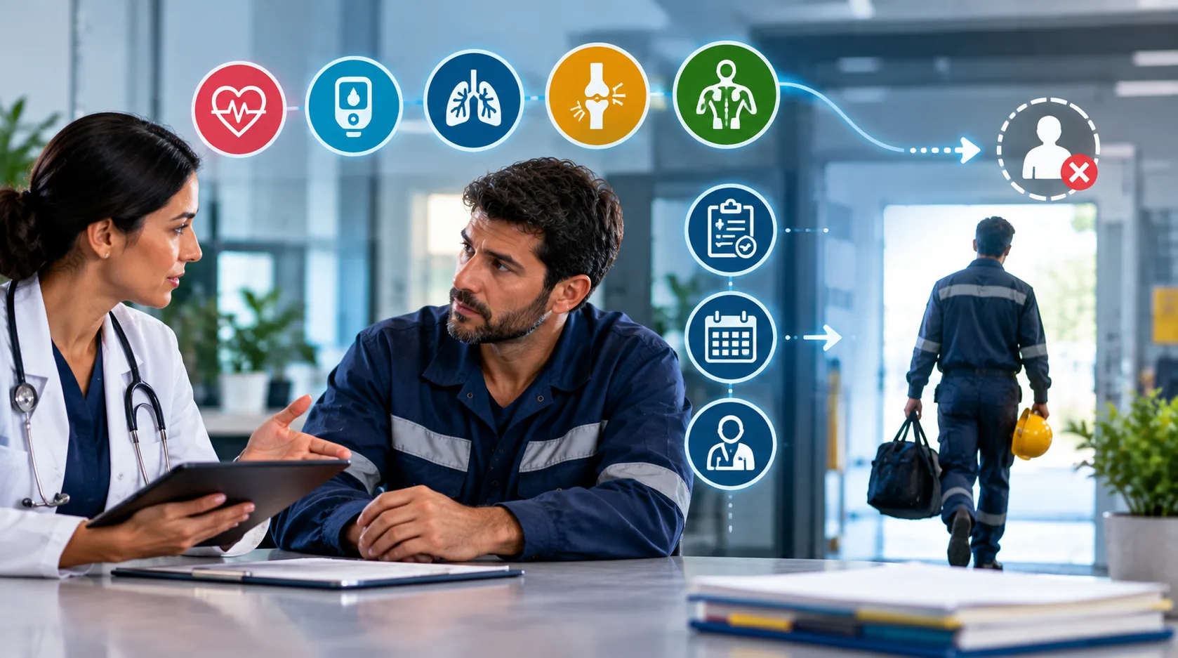 Linha de cuidado contínua para condições crônicas no trabalho